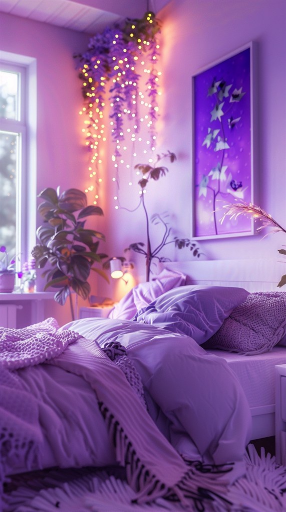 21+ Elegant Purple Bedroom Ideas