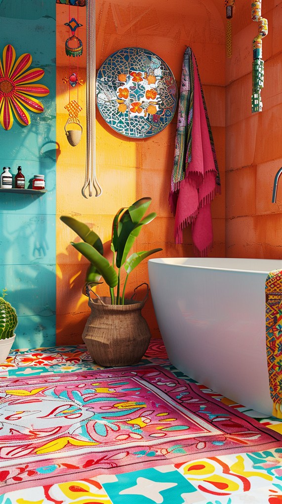 25+ Creative Bohemian Bathroom Decor Ideas