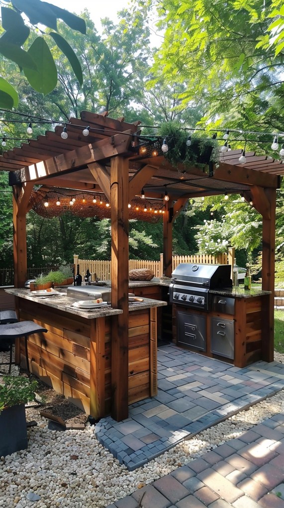 Outdoor small kitchen best sale